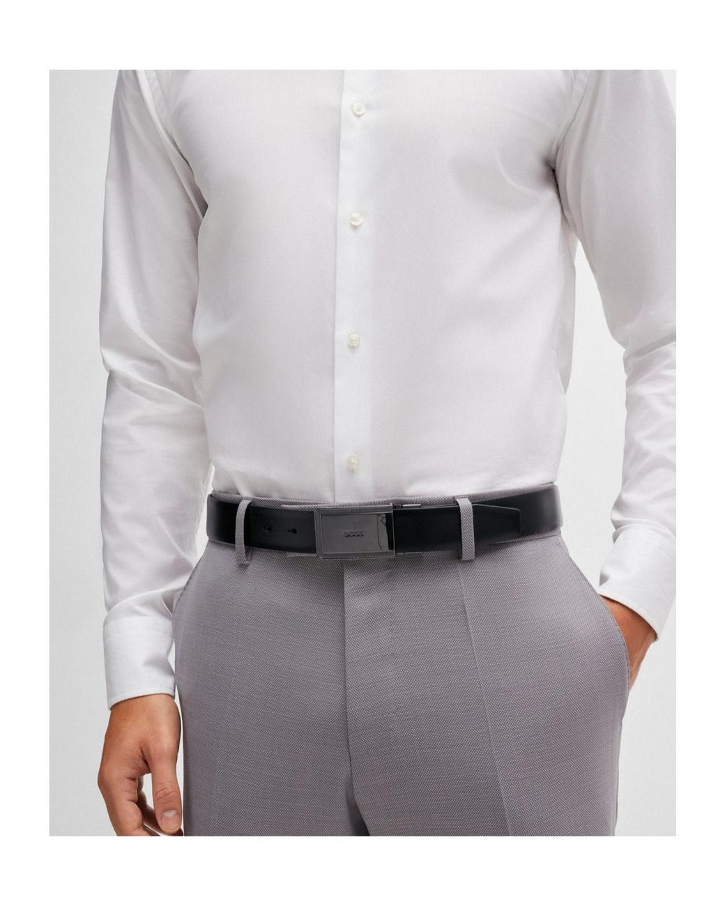 Boss Black Double-Sided Belt for men