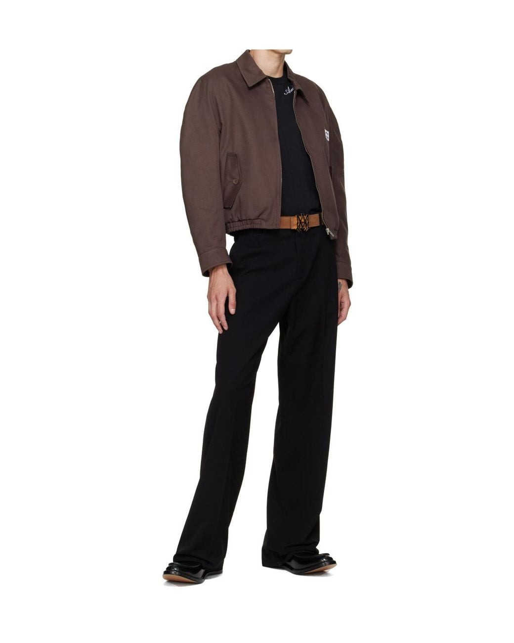 Amiri Brown Ma Suede Belt for men