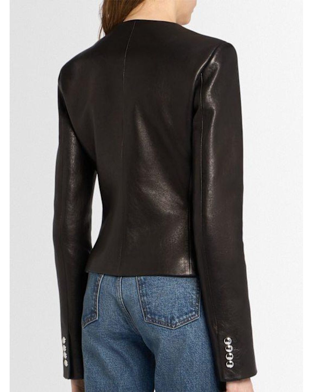 Khaite Black Nara Leather Jacket