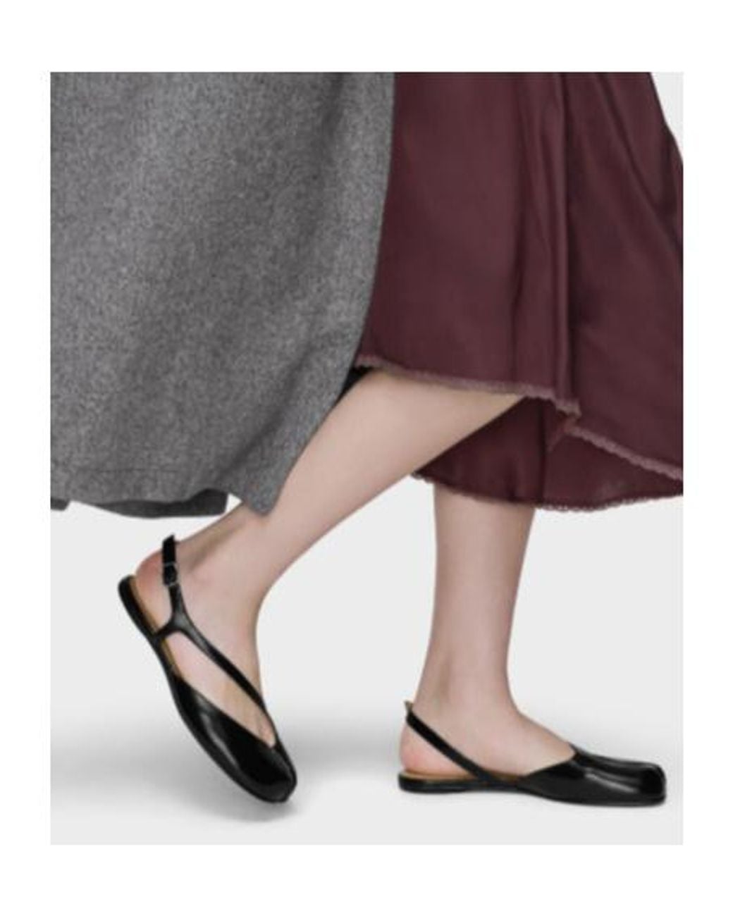 Maison Margiela Black Tabi Slingback Sandals