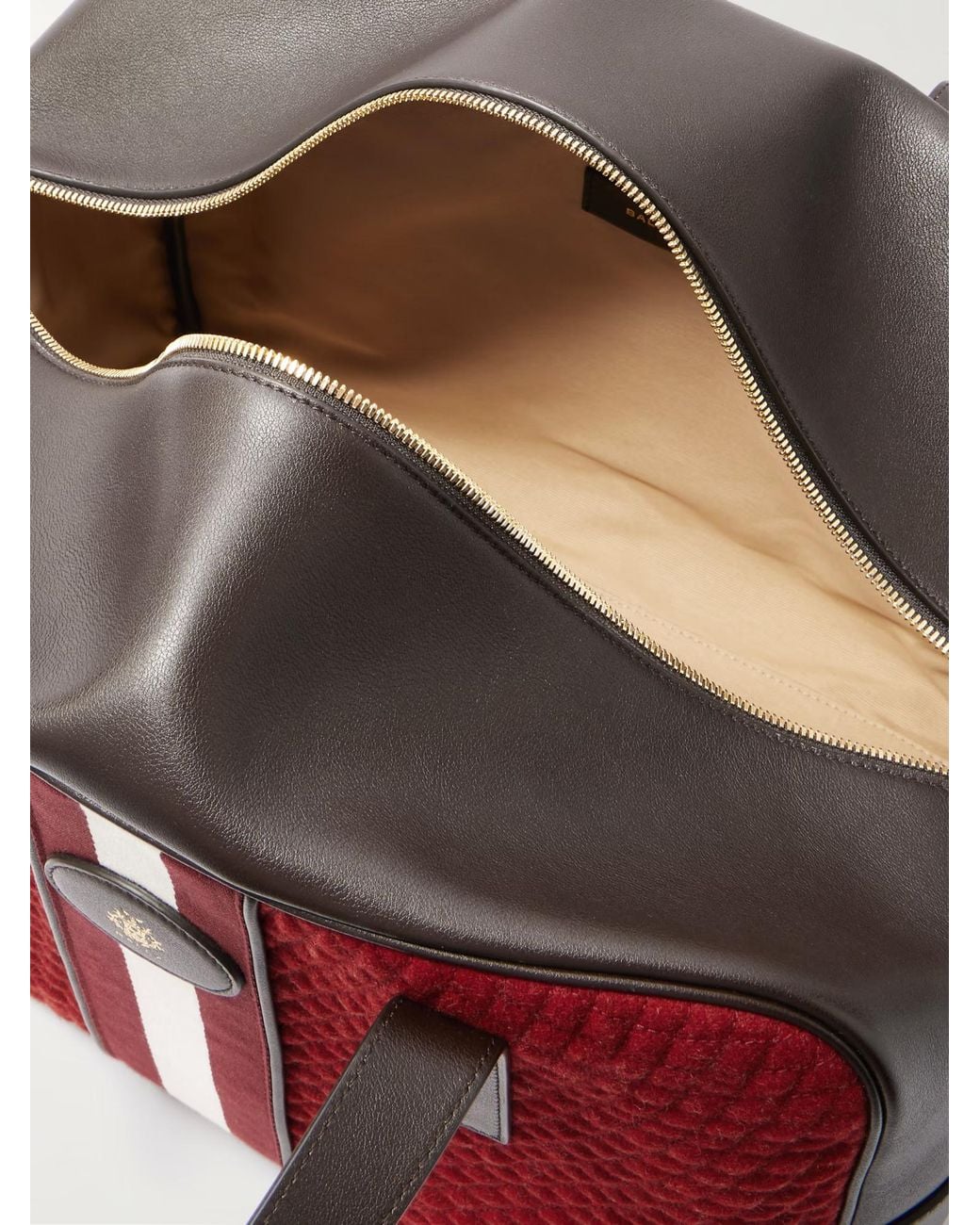 Bally Red Quilted Travel Bag