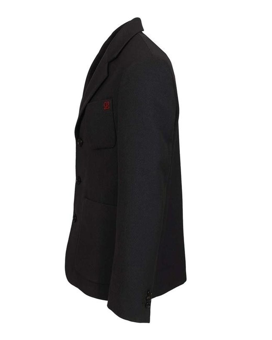 Loewe Blue Anagram Embroidered Single-Breasted Jacket for men