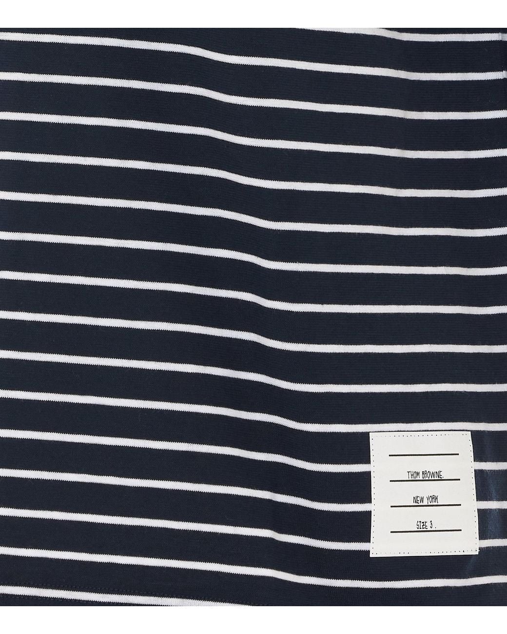 Thom Browne Blue Bar Striped Polo Shirt for men