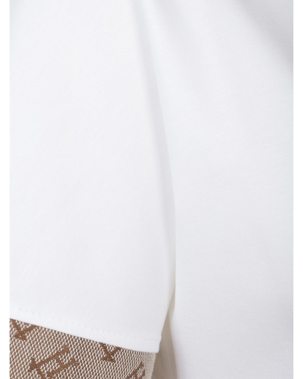 Herno White Button Detailed Short-Sleeved Shirt