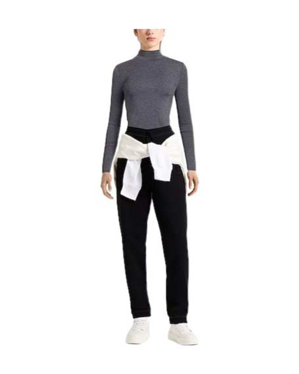 Weekend by Maxmara Blue Solid Color Slim-Fit Long Sleeve T-Shirt