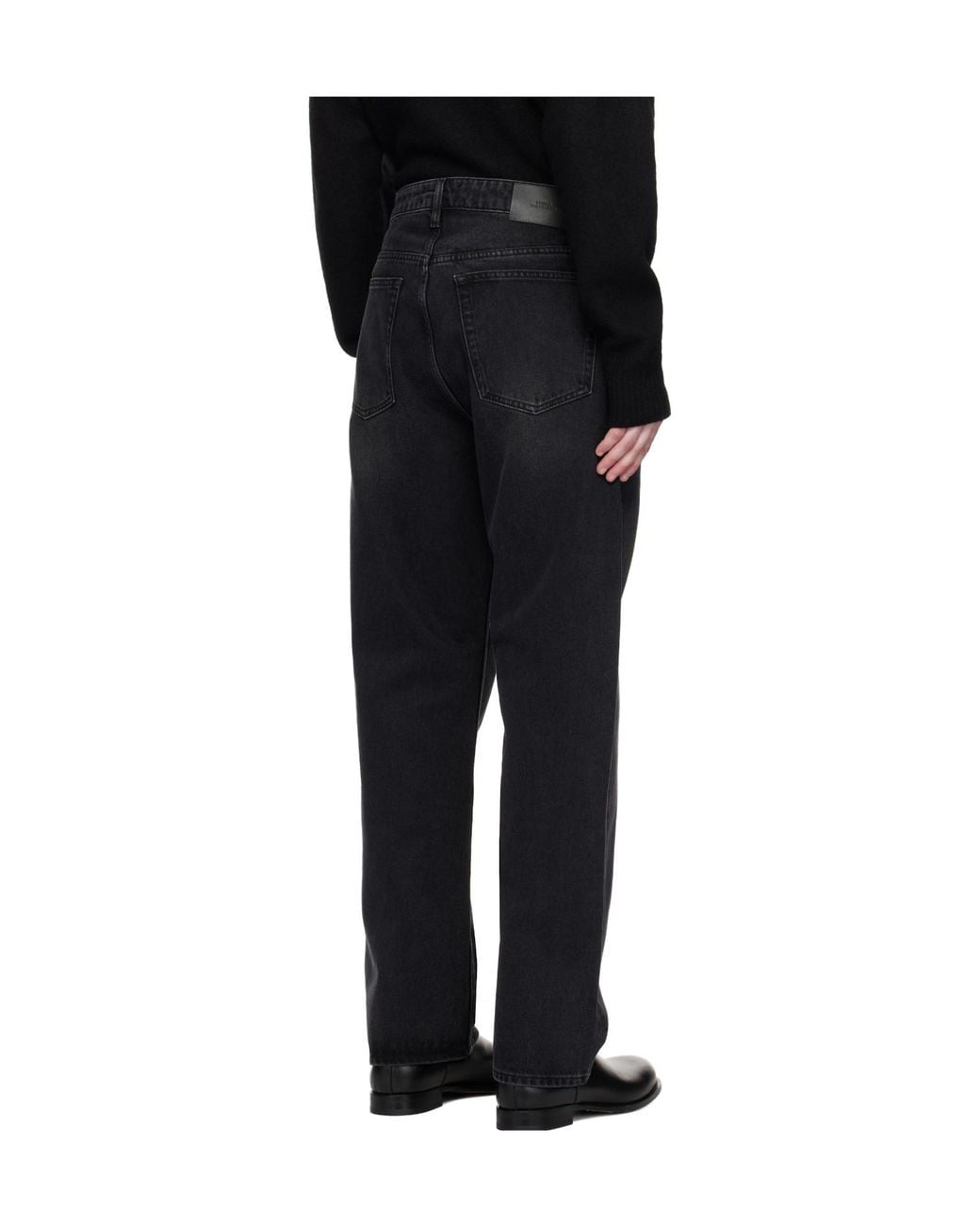 Studio Nicholson Black Riso Straight-Leg Jeans for men