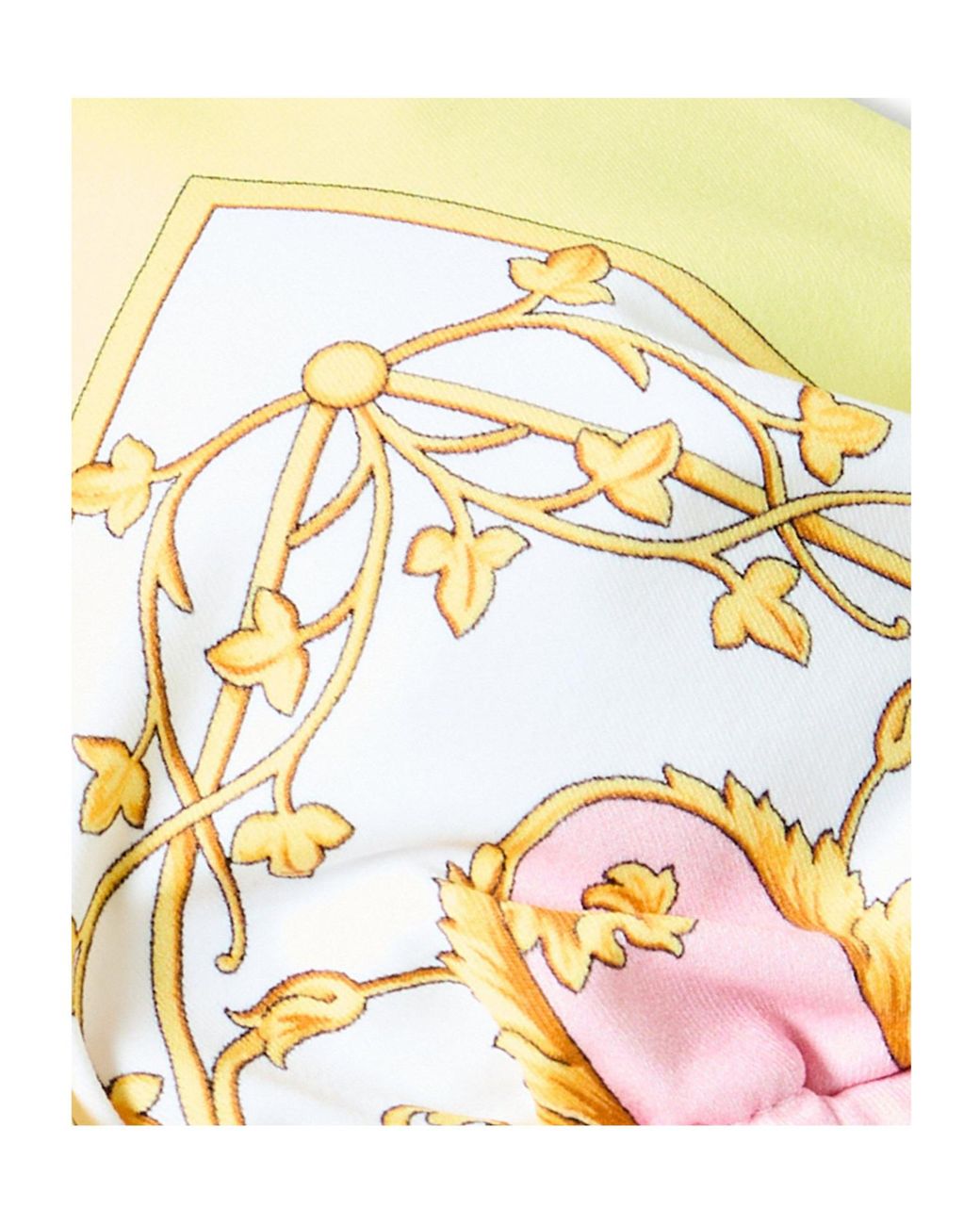 Versace Metallic Tie Bikini Top