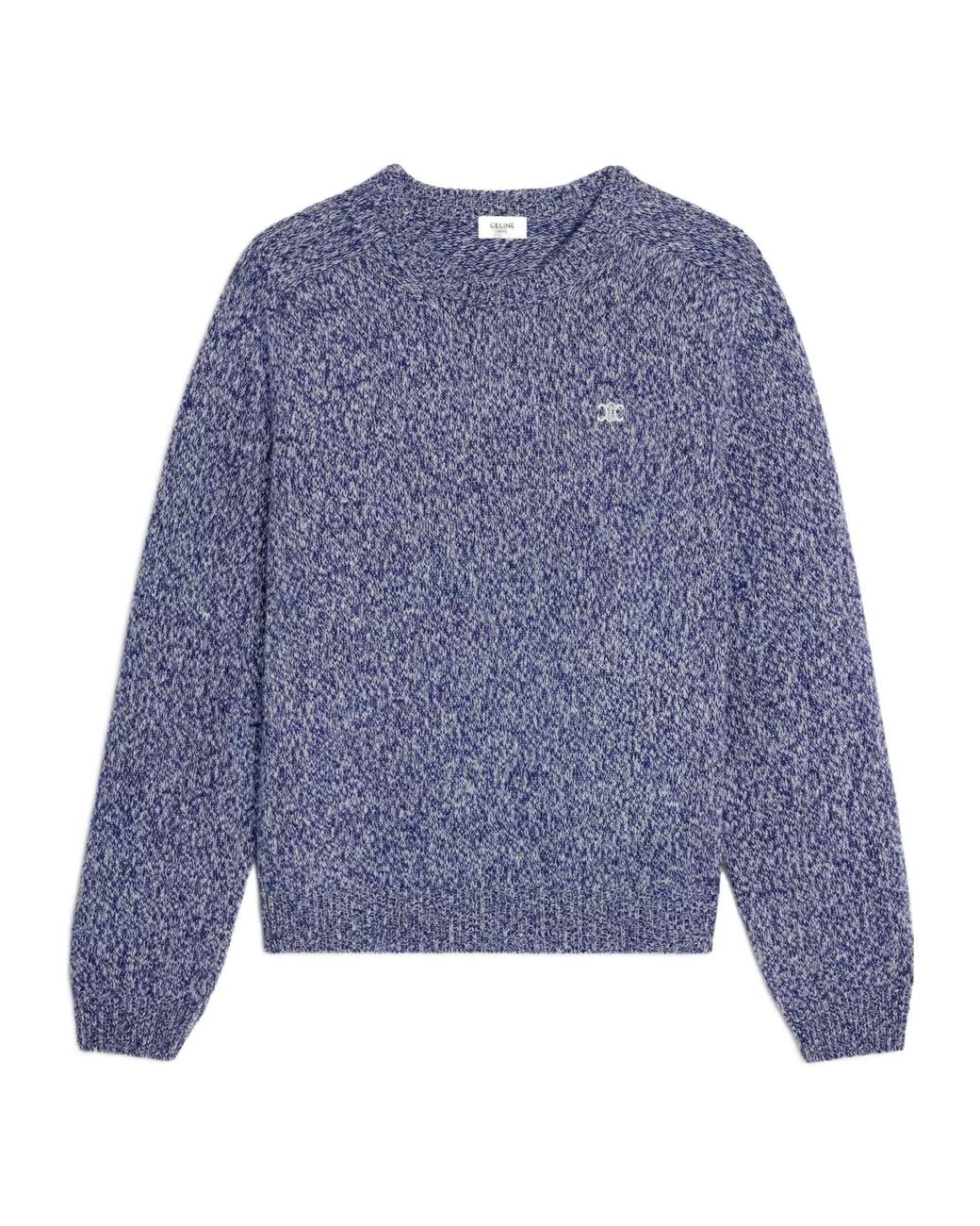 Céline Blue Crewneck Sweater for men