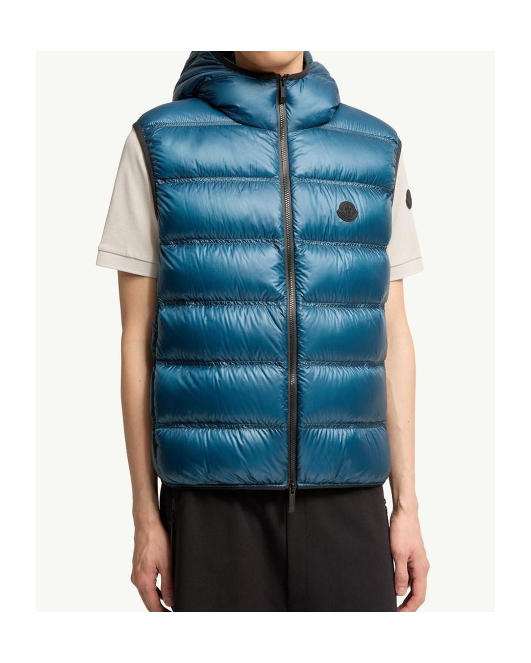 Moncler Blue Panestrel Down Gilet for men