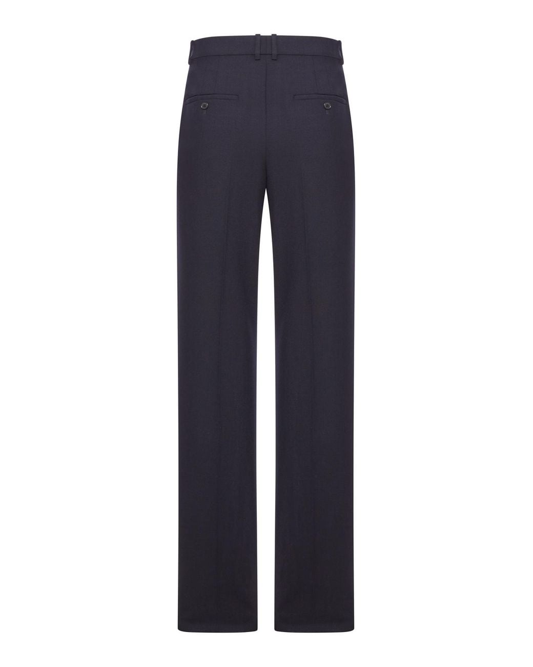 Saint Laurent Blue High Waist Straight Leg Pants for men
