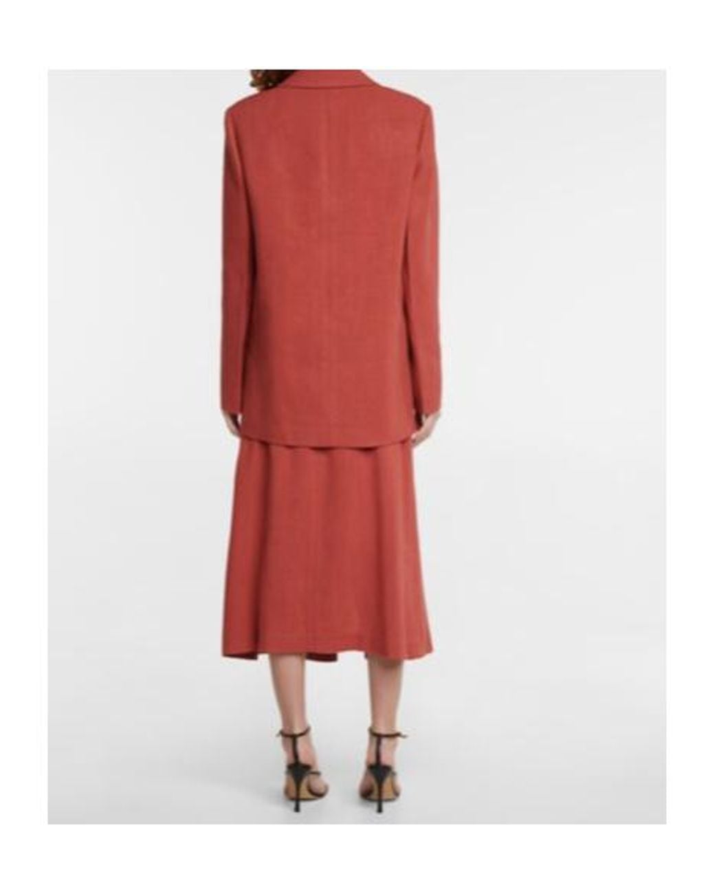 Altuzarra Red Proteus Linen-Effect Blazer