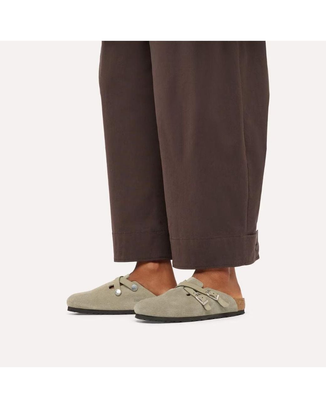 Birkenstock Brown Blair Double-Strap Clogs