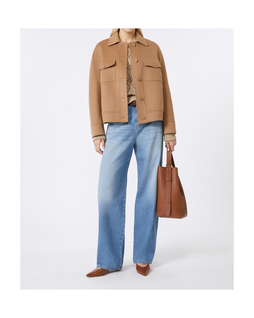 Max Mara Blue Studio Zagara Straight Leg Jeans