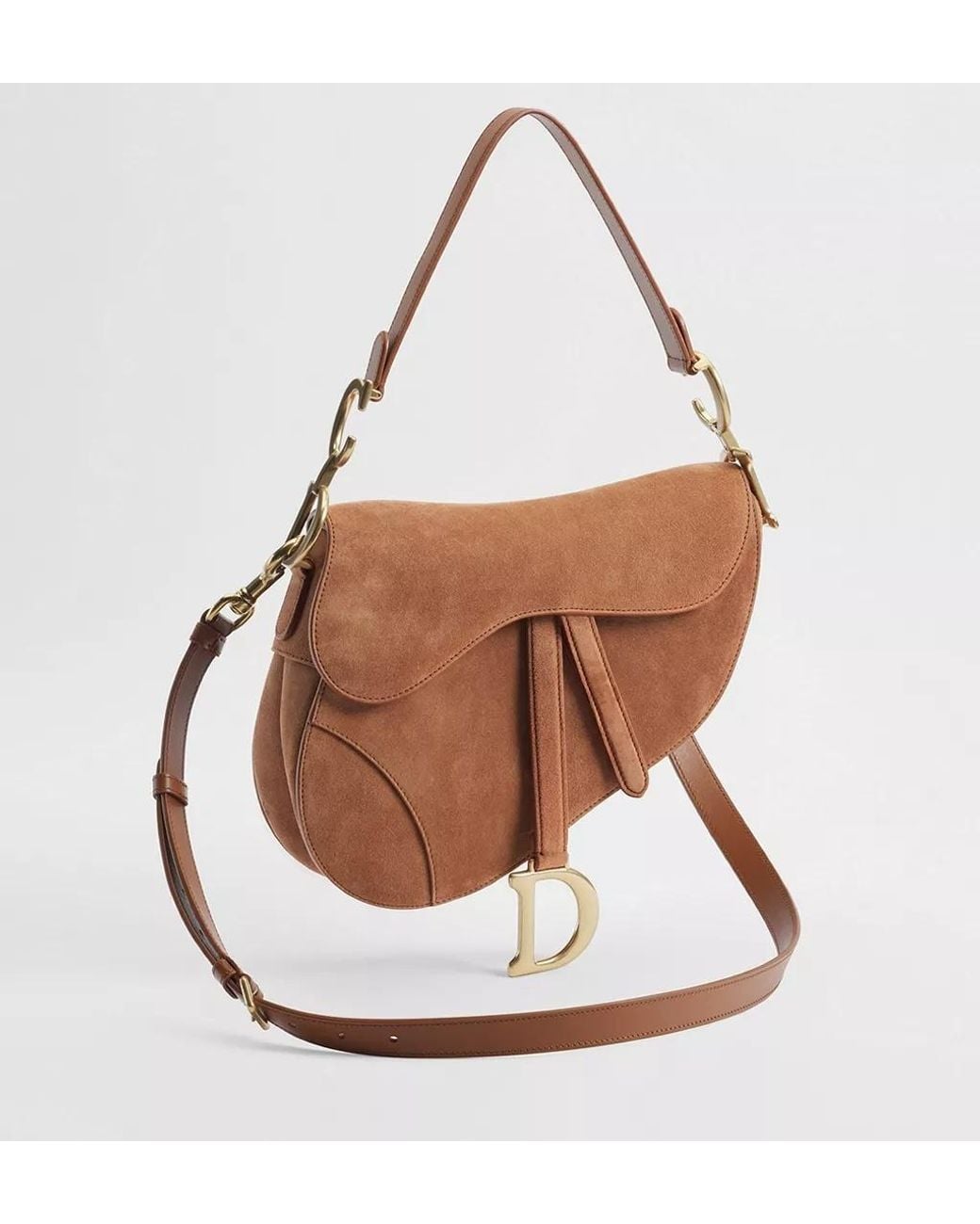 Dior Brown Saddle Bag With Strap