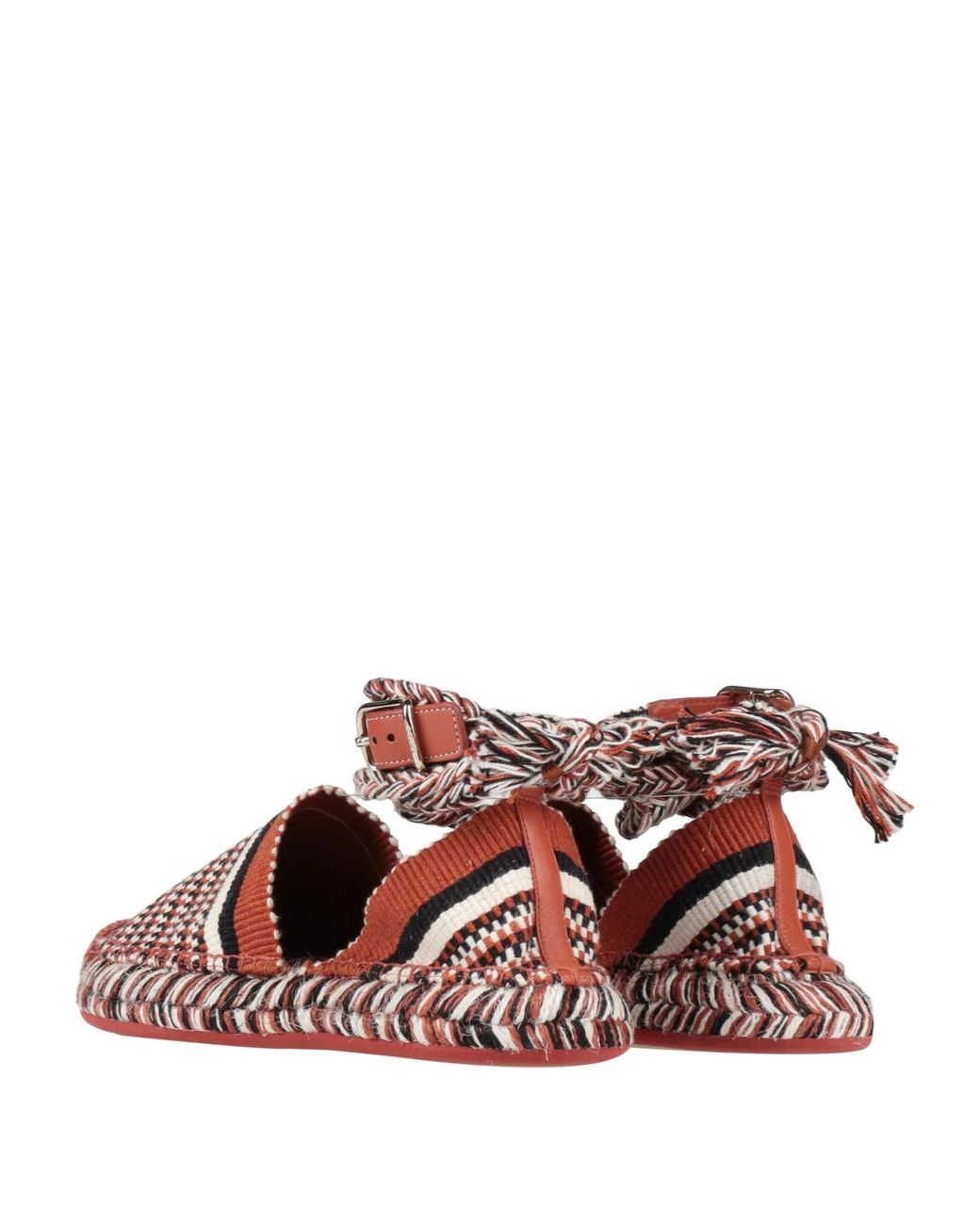 Chloé Brown Colored Woven Jute Sole Sandals