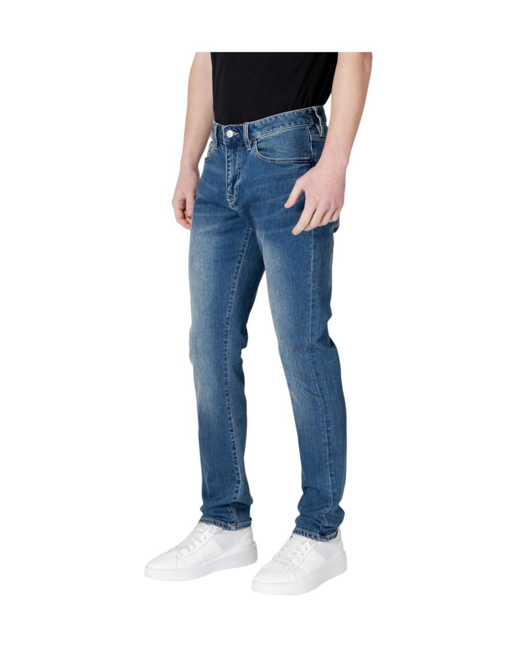 ARMANI EXCHANGE Blue Five-Pocket Jeans for men