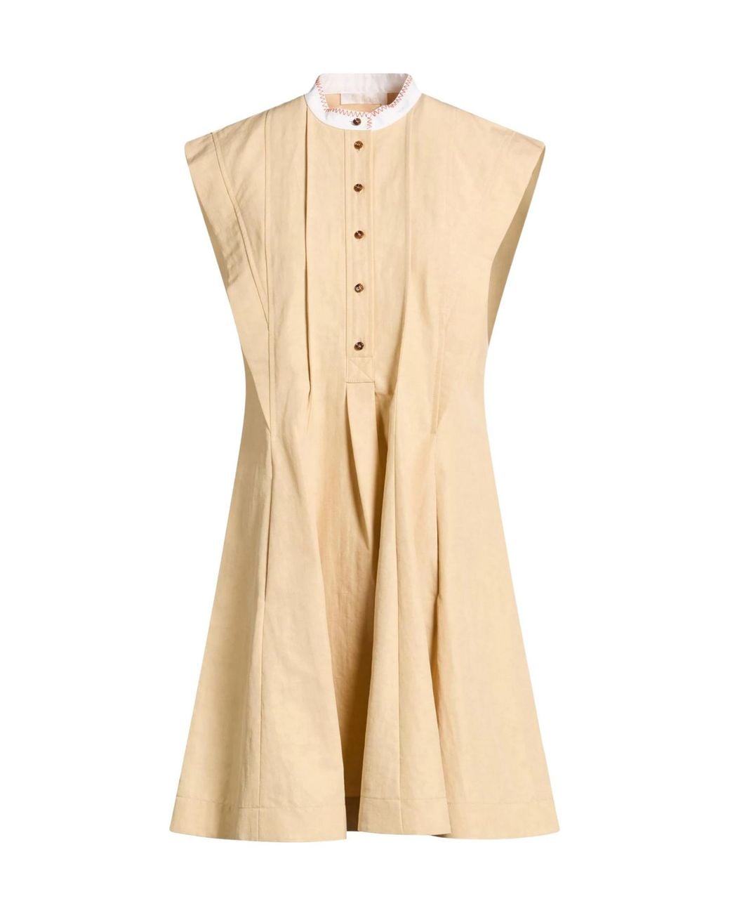 Chloé Natural Short Dresses