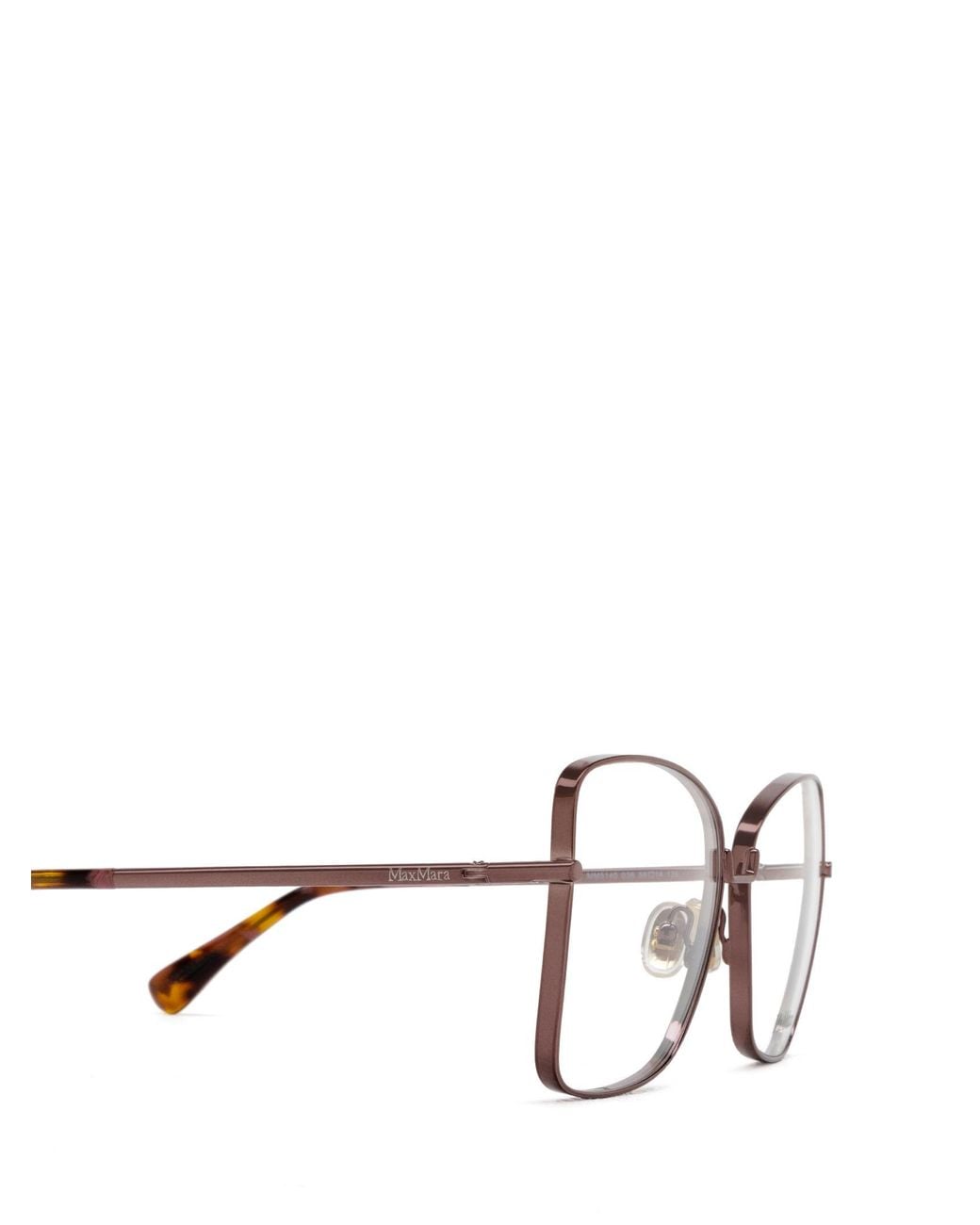 Max Mara White Square Frame Glasses