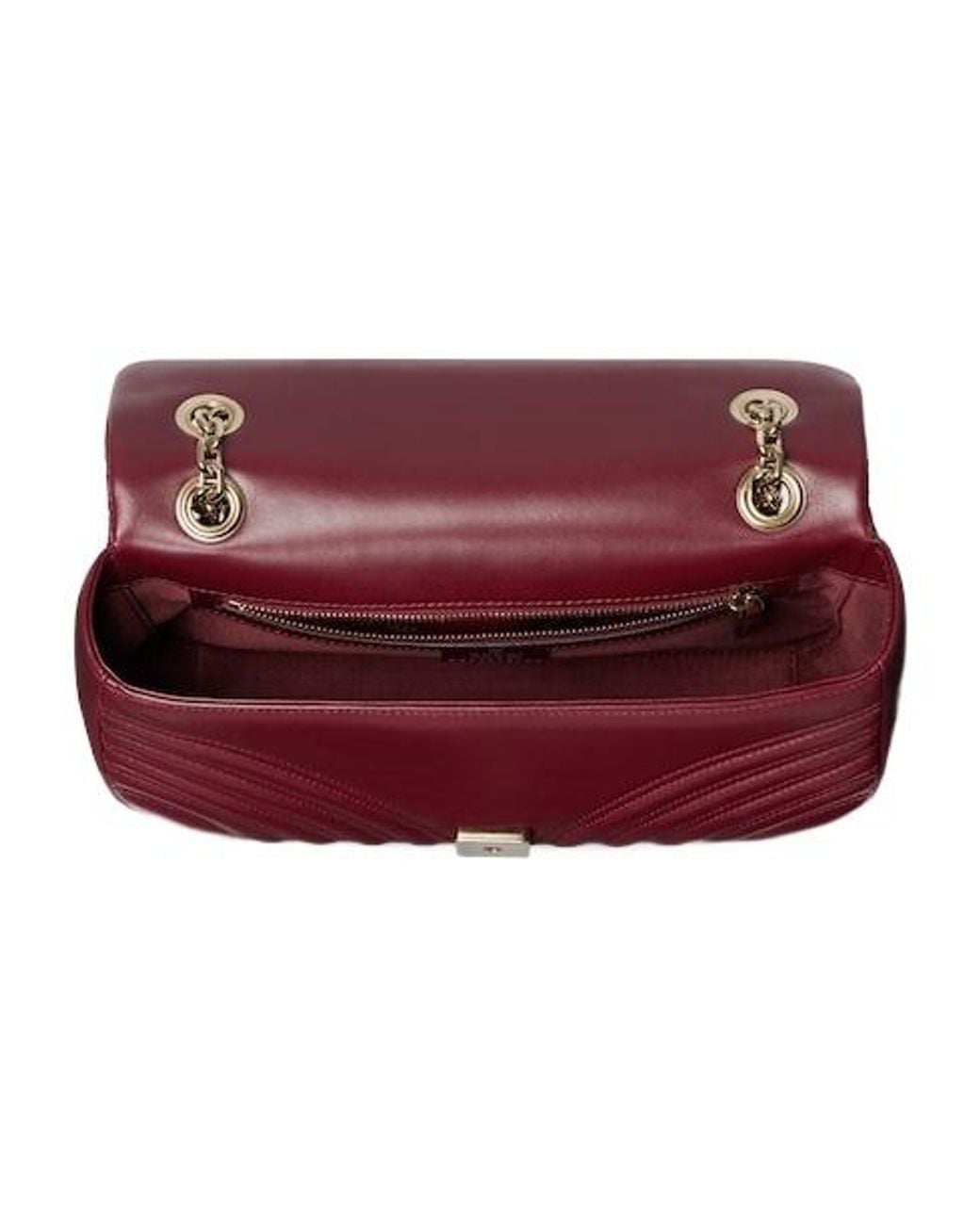 Gucci Red Gg Marmont Medium Shoulder Bag