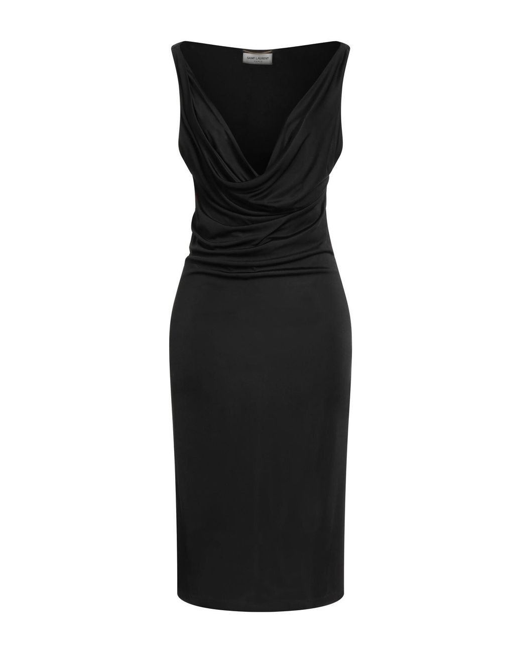 Saint Laurent Black Jersey Bodycon Dress