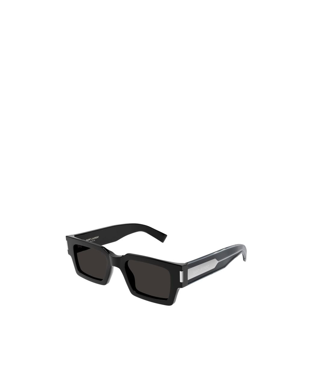 Saint Laurent Black Square Frame Sunglasses for men