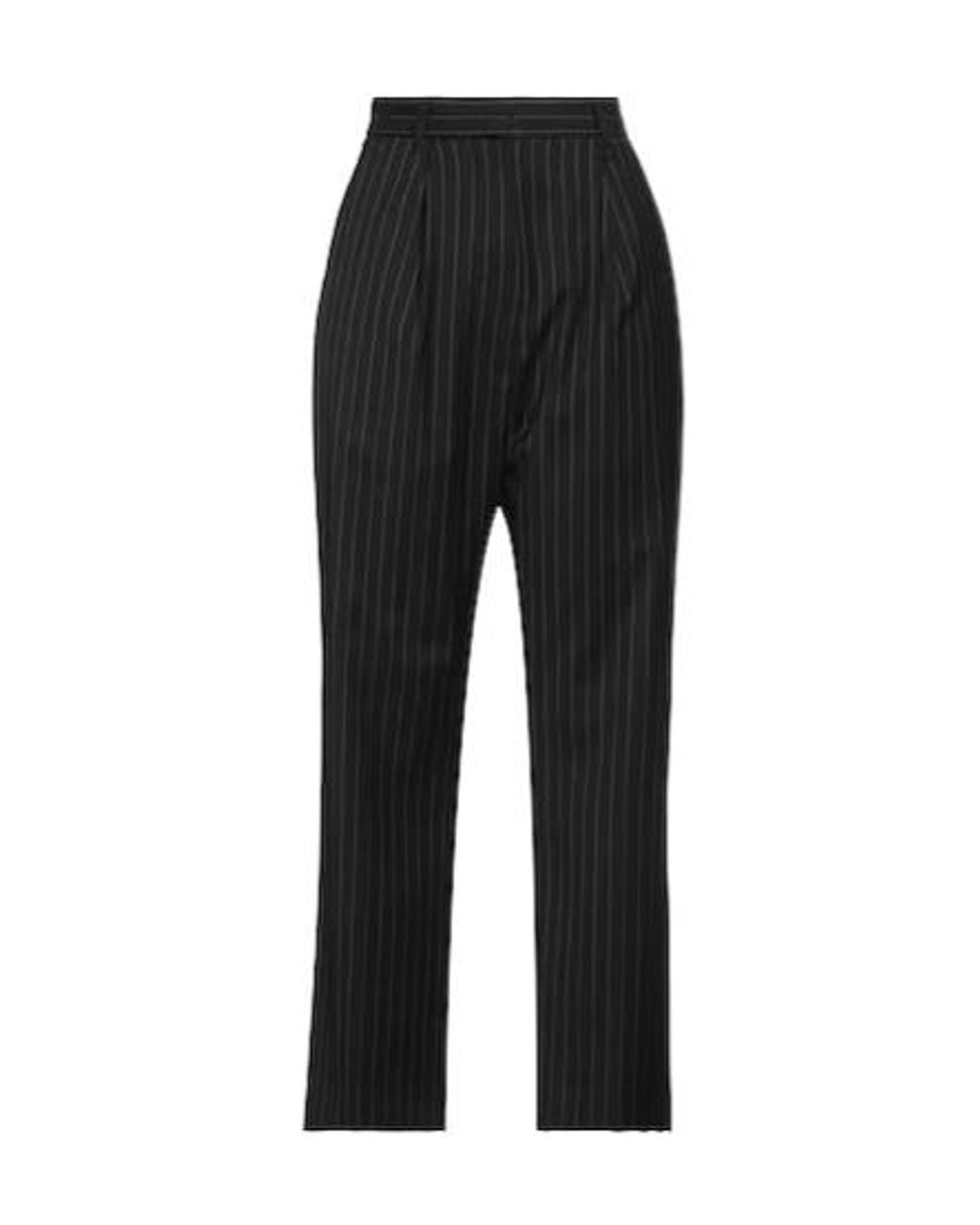 MM6 by Maison Margiela Black Colourful Striped Trousers