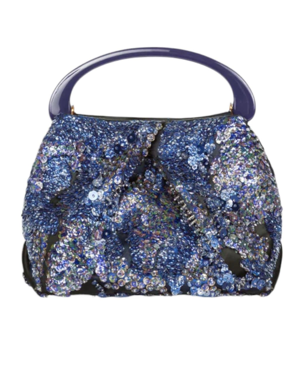 Dries Van Noten Blue Pattern Handbag