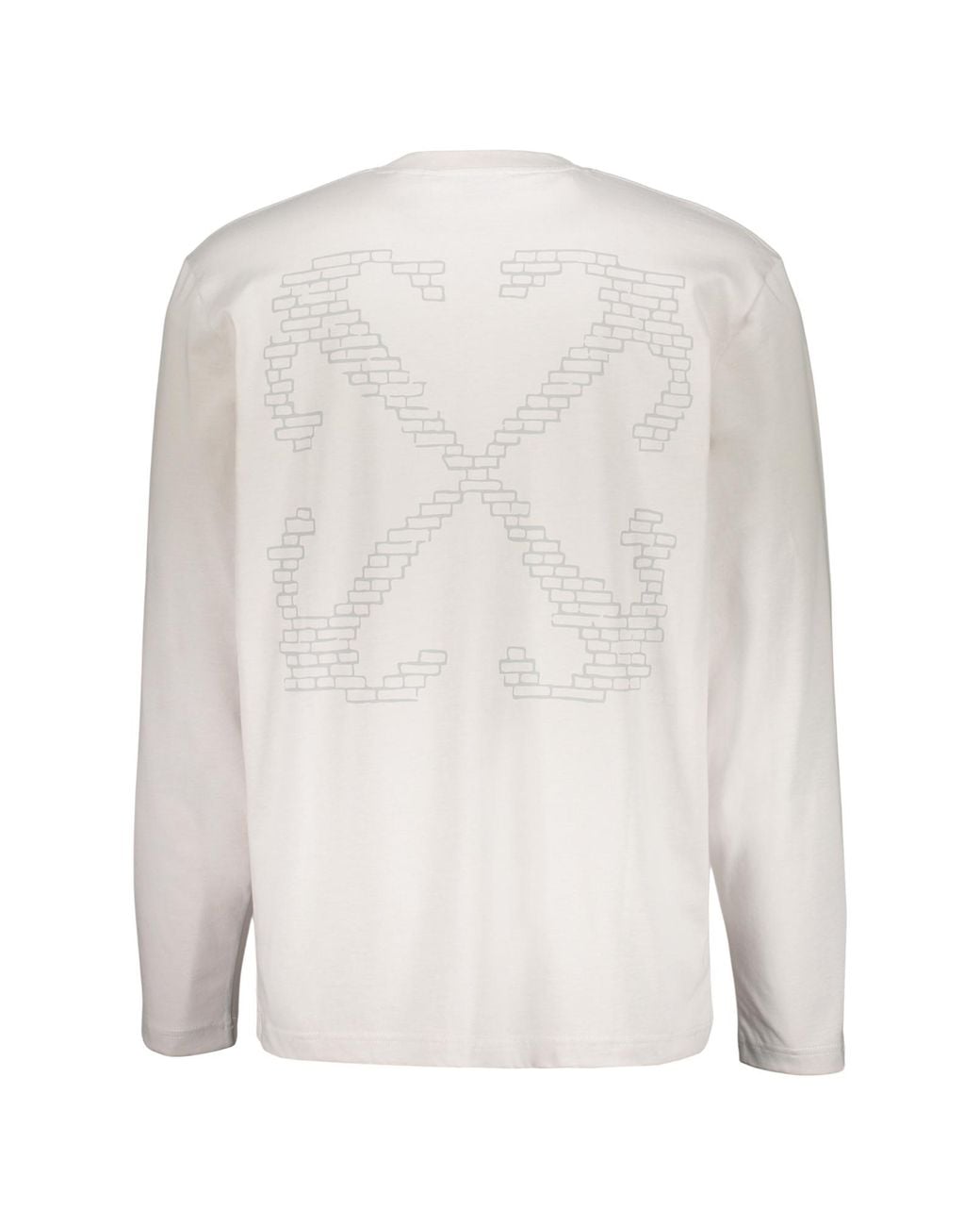 Off-White c/o Virgil Abloh White Brushed Arrows Long-Sleeve T-Shirt for men