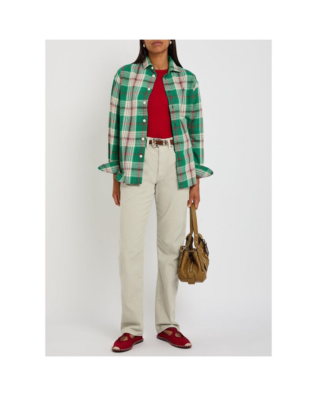 Polo Ralph Lauren Natural Mid-Rise Straight-Leg Corduroy Pants