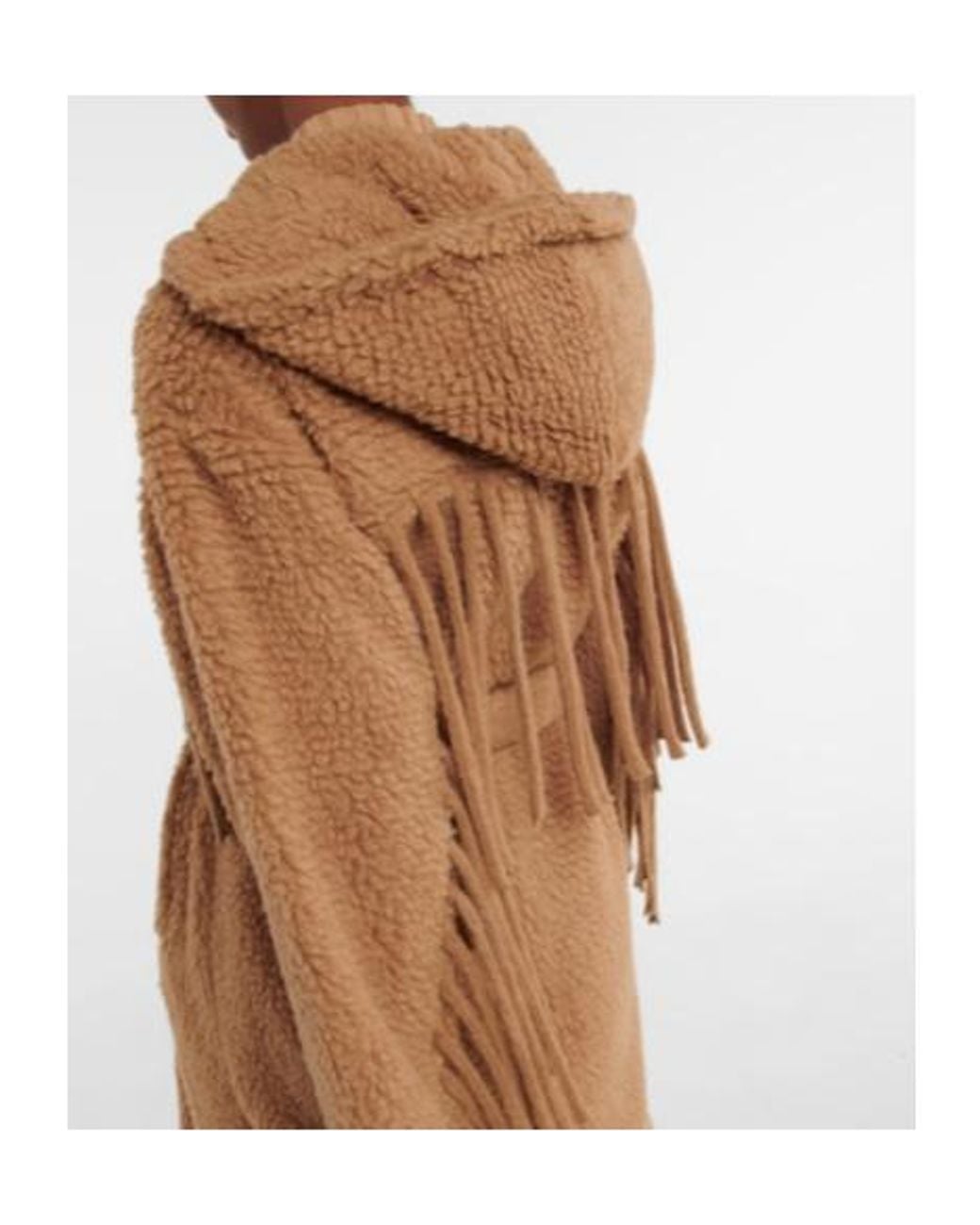 Stella McCartney Brown Fringed Teddy Coat