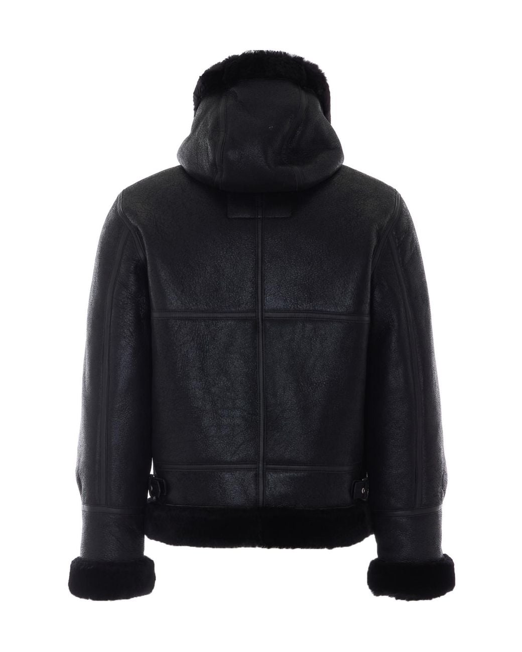 Schott Nyc Blue Schott Nyc Shearling Hooded Jacket for men