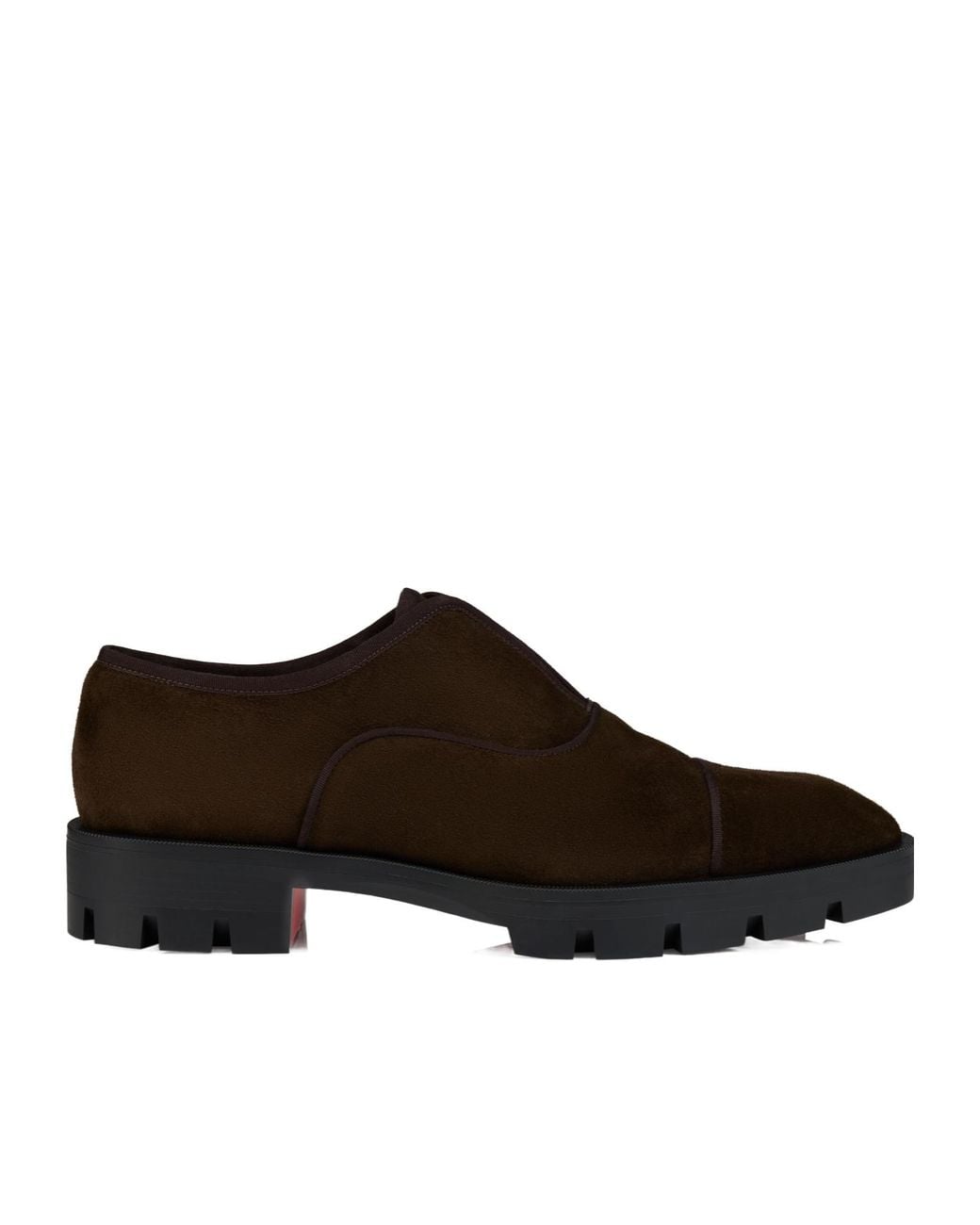 Christian Louboutin Brown Almond-Shaped Oxford Shoes for men