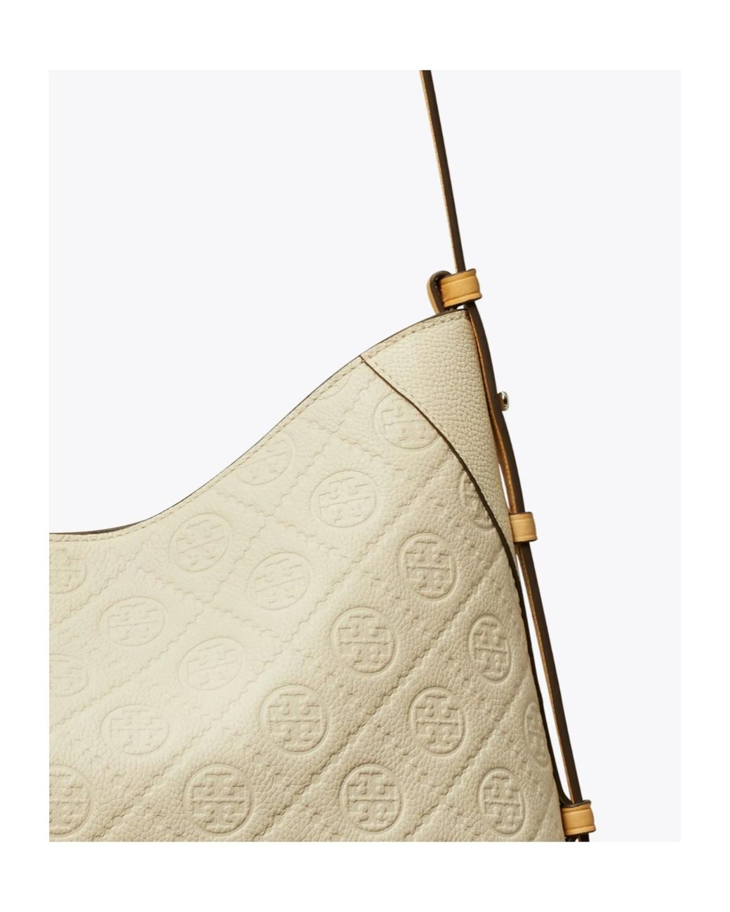 Tory Burch Natural T-Monogram Shoulder Bag