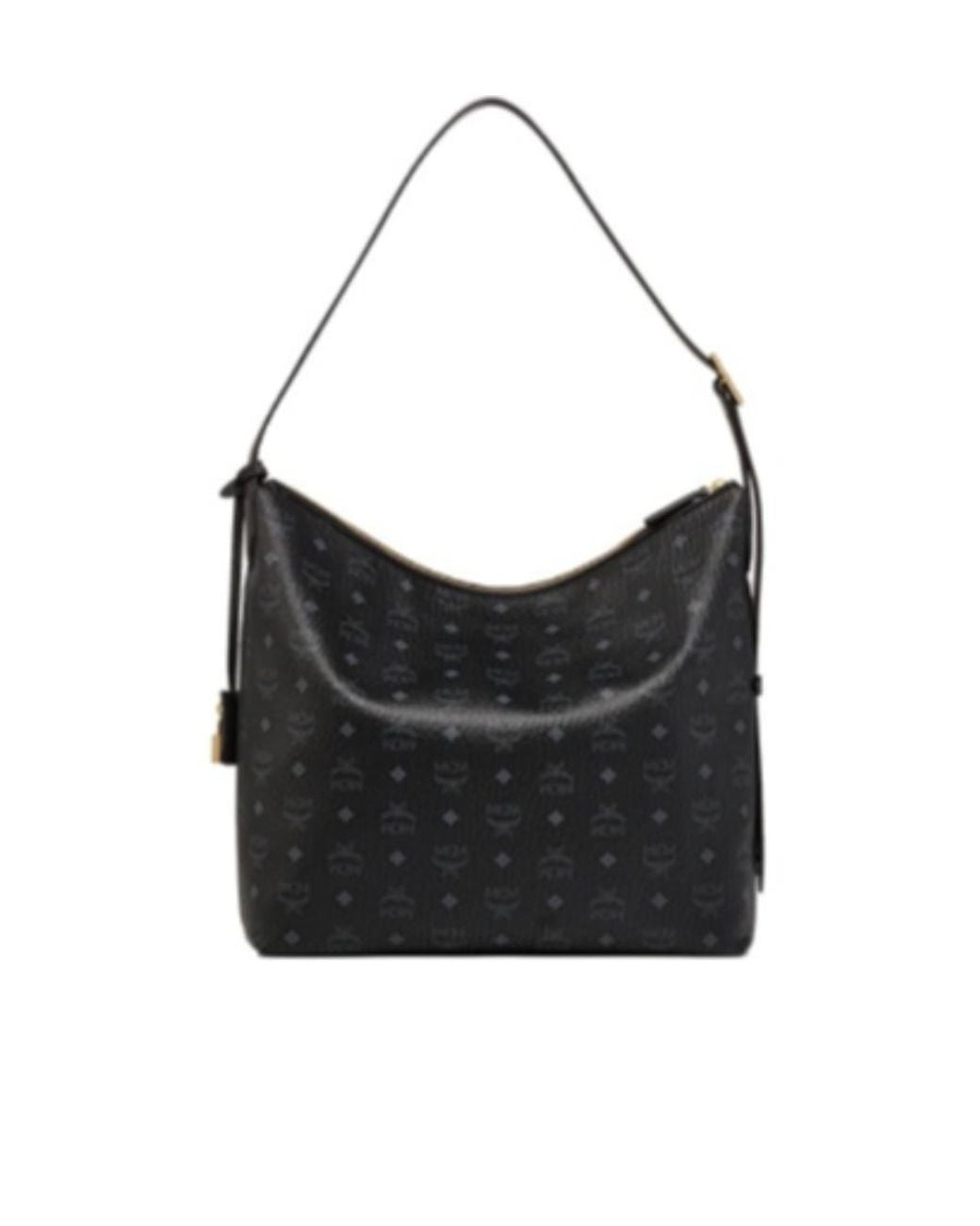 MCM Black Large Aren Shoulder Bag