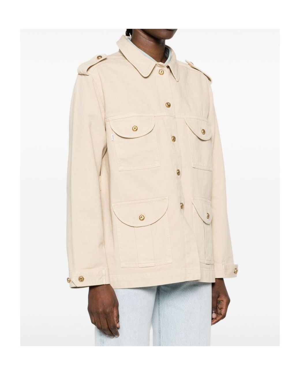 Blazé Milano Natural Blazé Milano Saharan Pocket Cotton Jacket