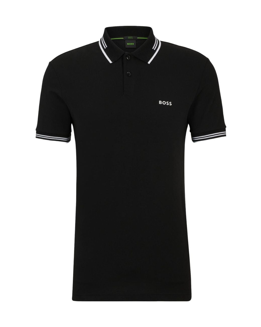 Boss Black Logo-Print Polo Shirt for men
