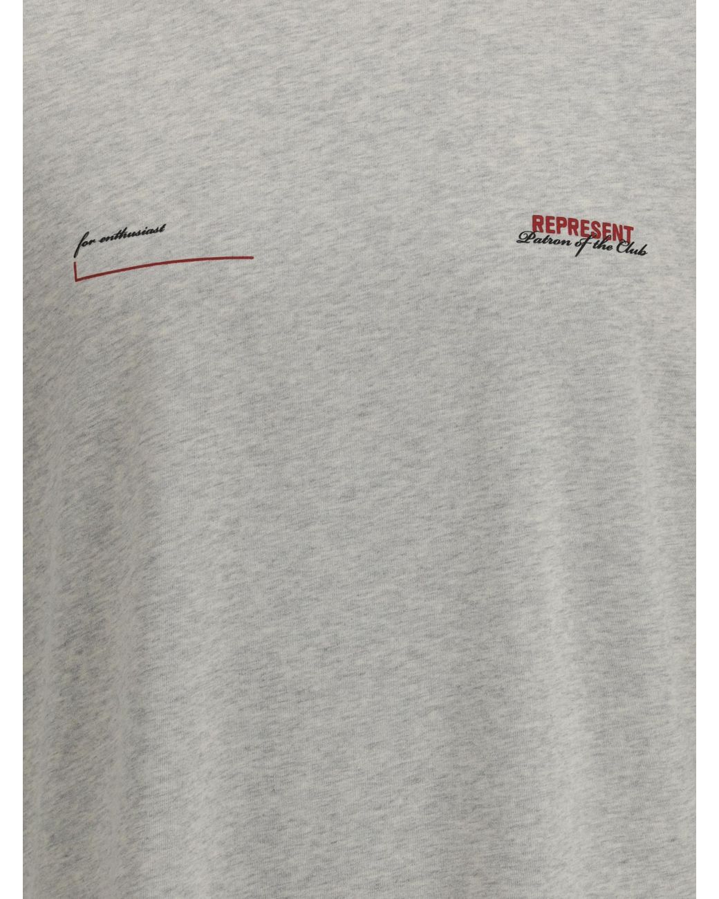 Represent Gray Monogram T-Shirt for men