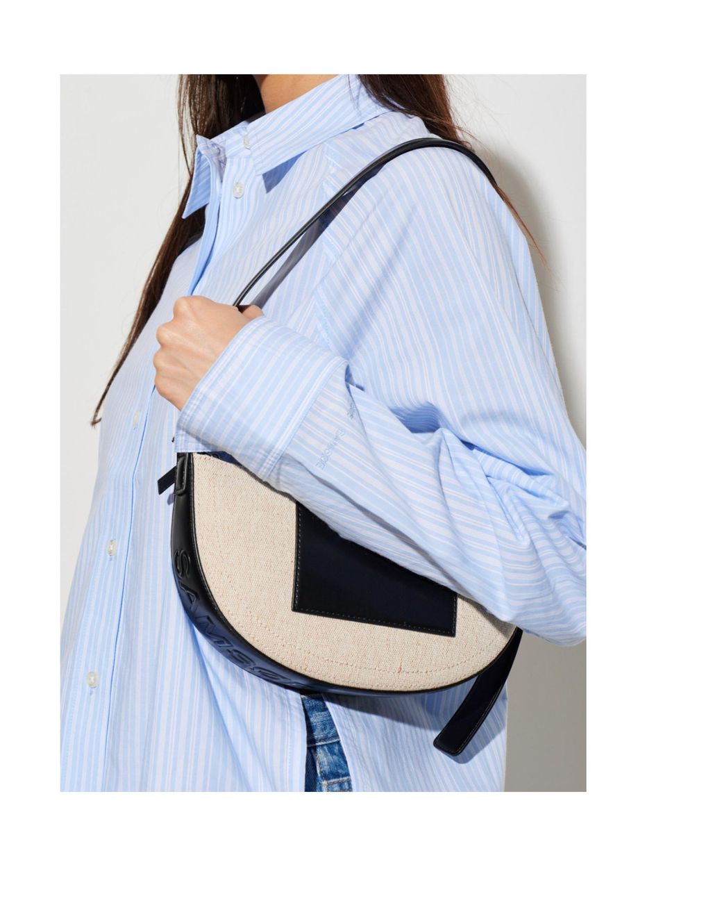 Samsøe & Samsøe Black Samsøe Samsøe Samoon Curved Shoulder Bag