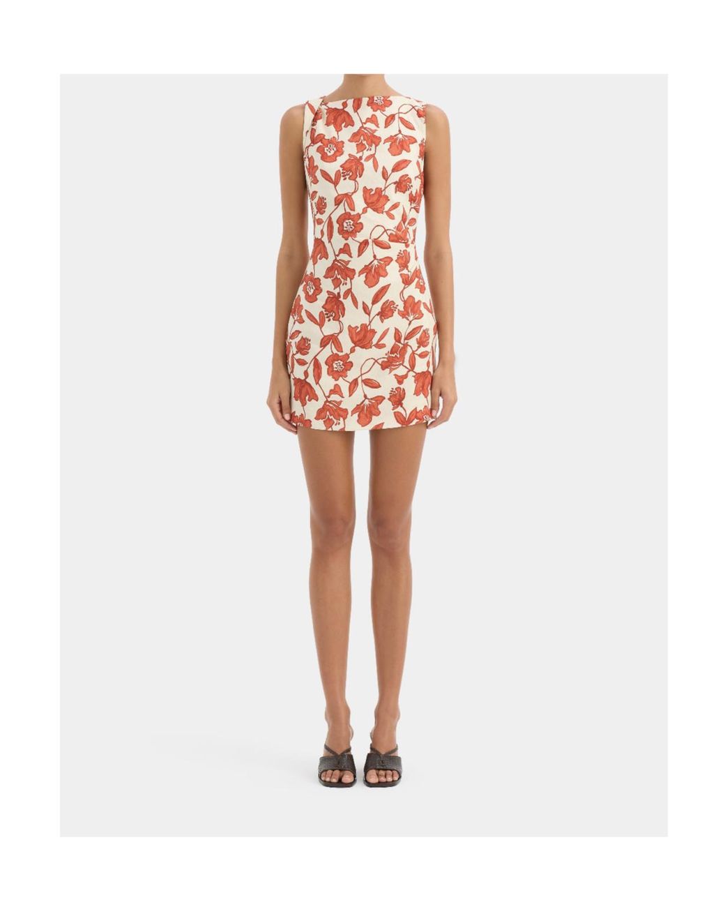 Sir Orange Floral Dress