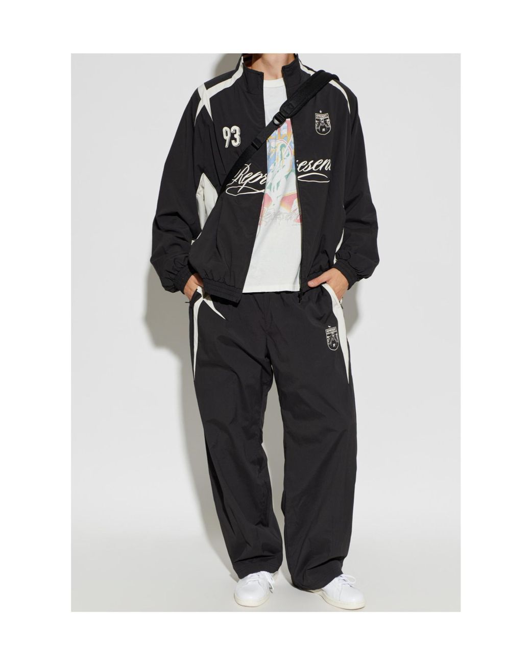 Represent Black Track Star Logo Track Pants for men