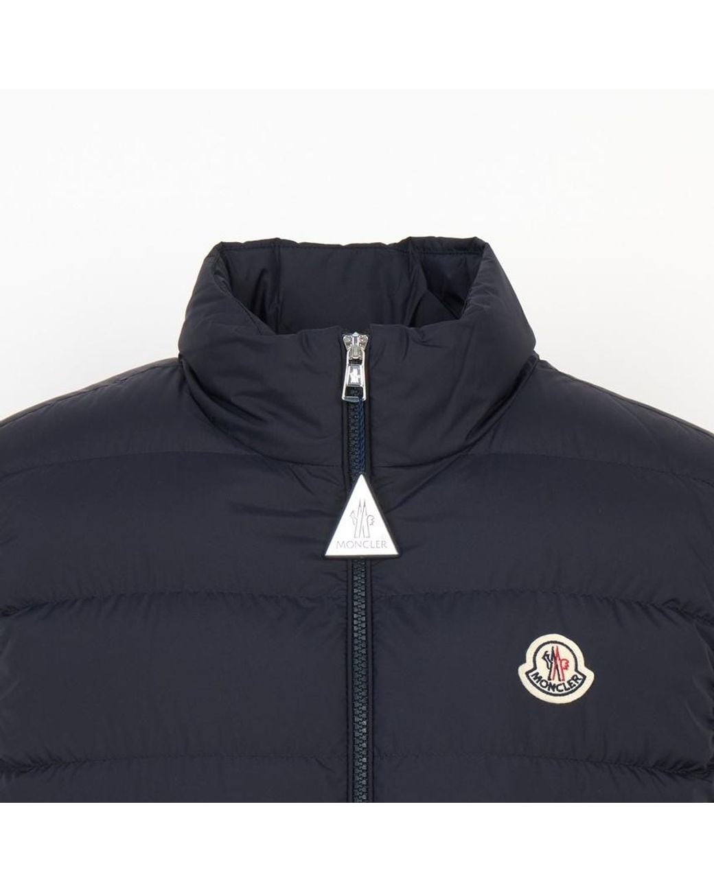 Moncler Blue Contrin Zip-Up Padded Gilet for men