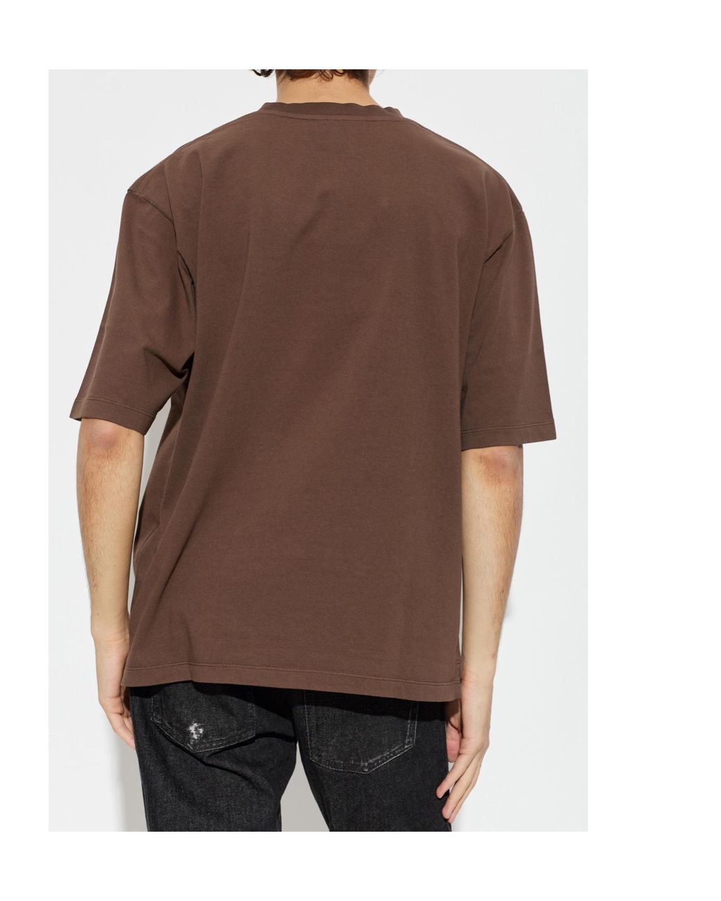 DSquared² Brown Ski Club Print T-Shirt for men