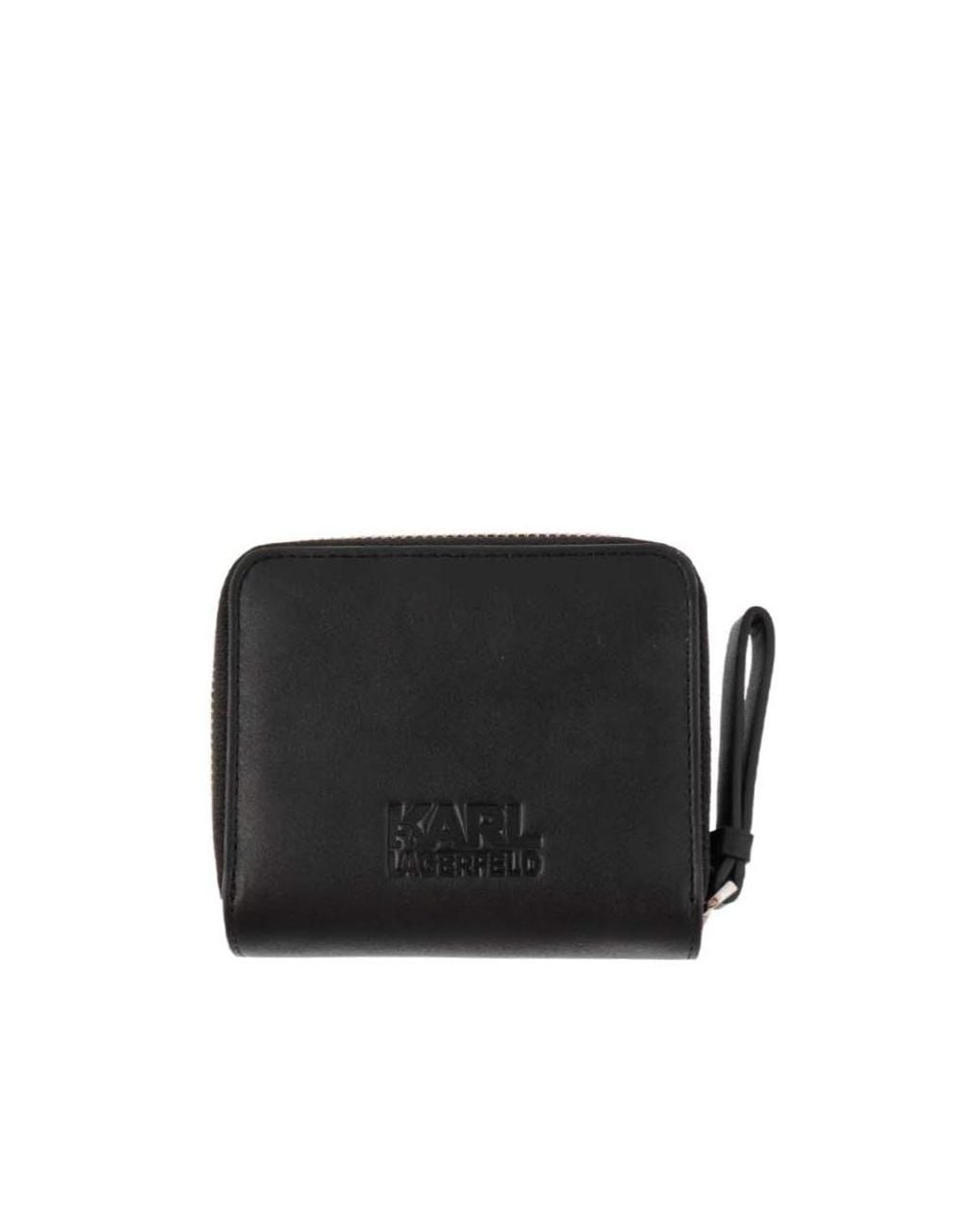 Karl Lagerfeld Black Zipper Wallet