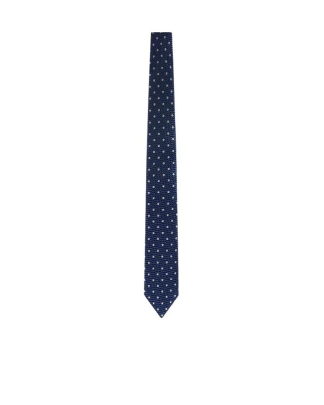 Tom Ford Blue Printed Pattern Tie for men