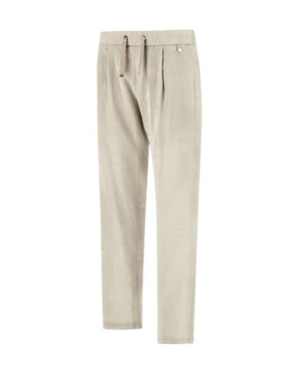 Herno Natural Resort Pleated Drawstring Trousers
