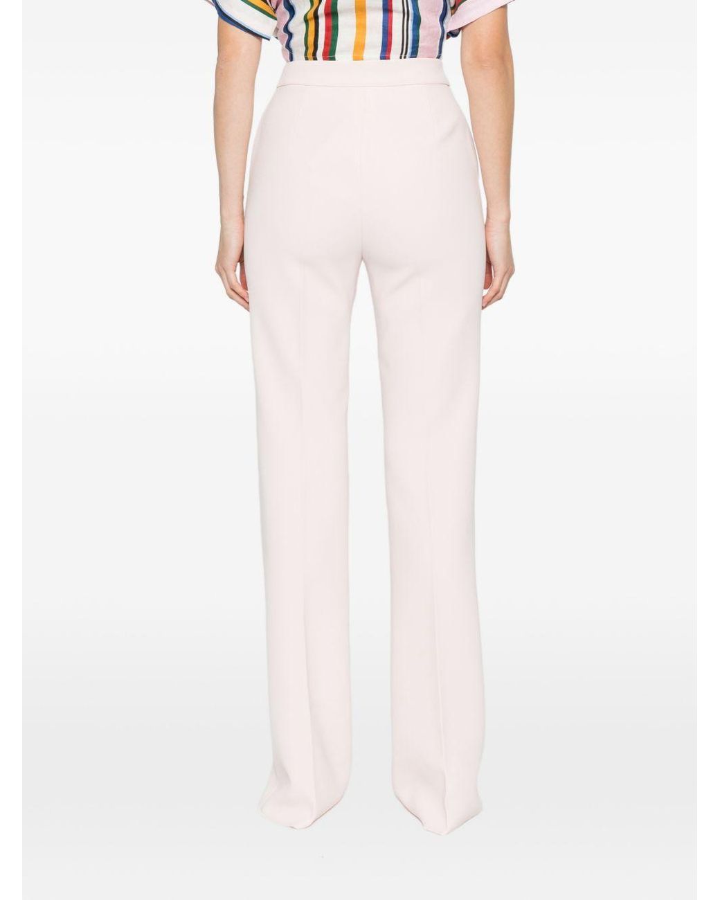 Max Mara White High Waist Casual Pants