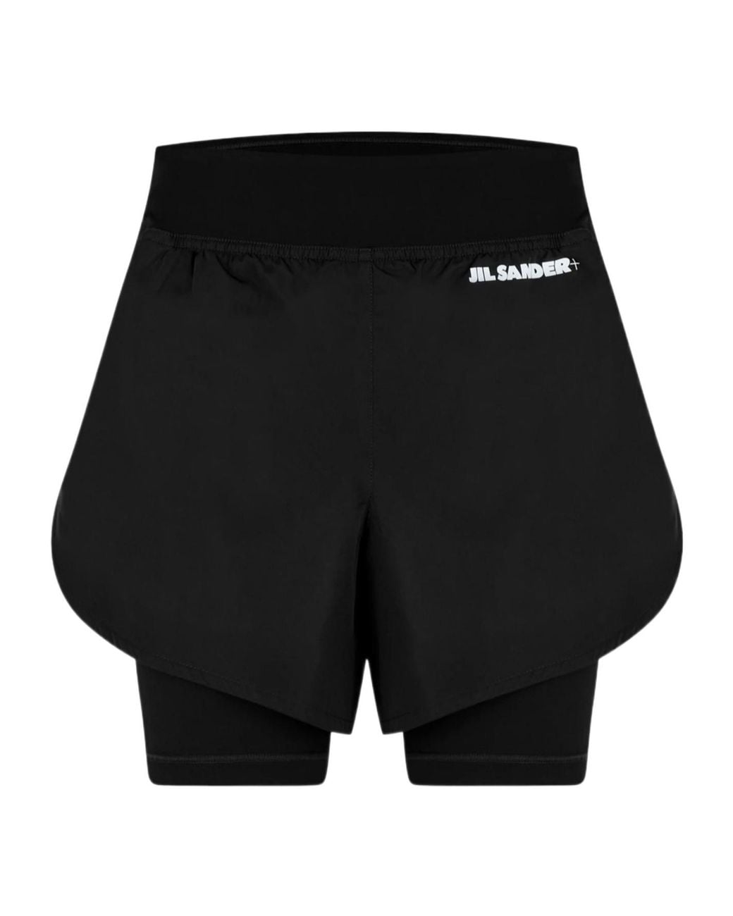 Jil Sander Black Running Shorts