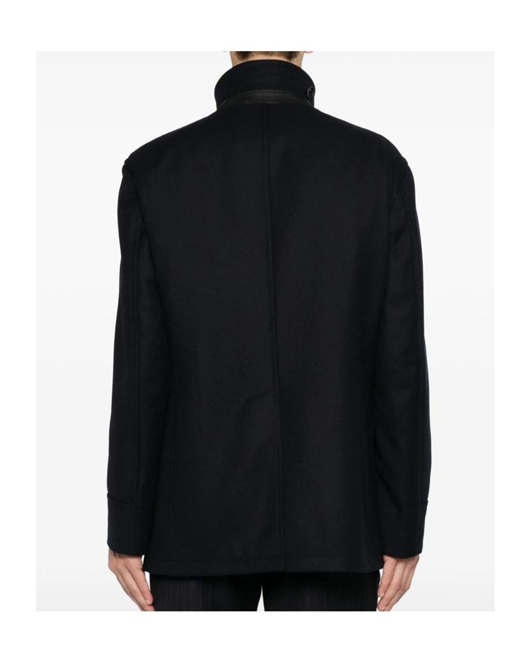 Tagliatore Blue Long-Sleeved Casual Jacket for men