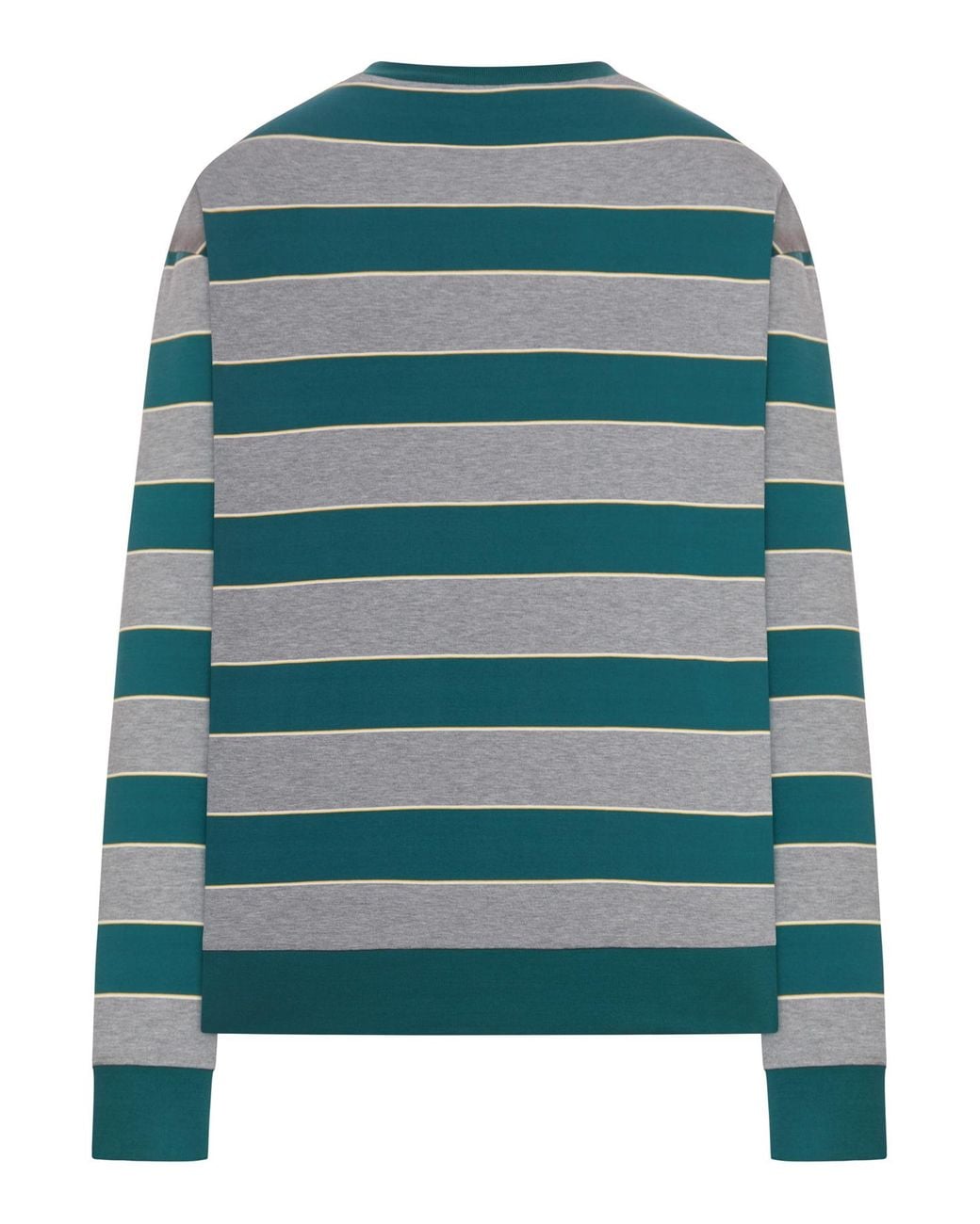 Miu Miu Green Oversized Striped Sweatshirt