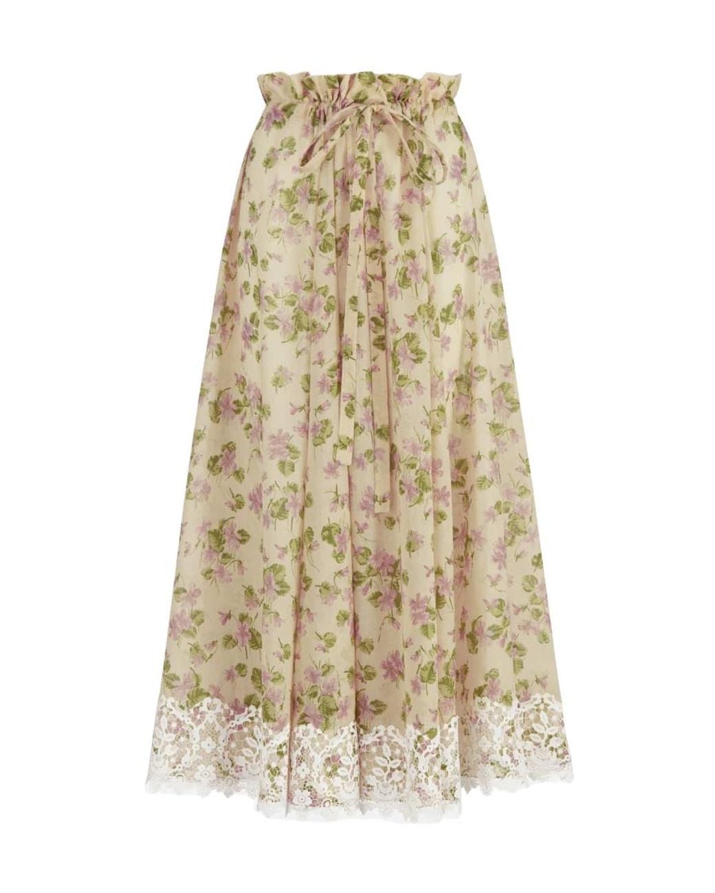 Dior Natural Mid-Length Skirt